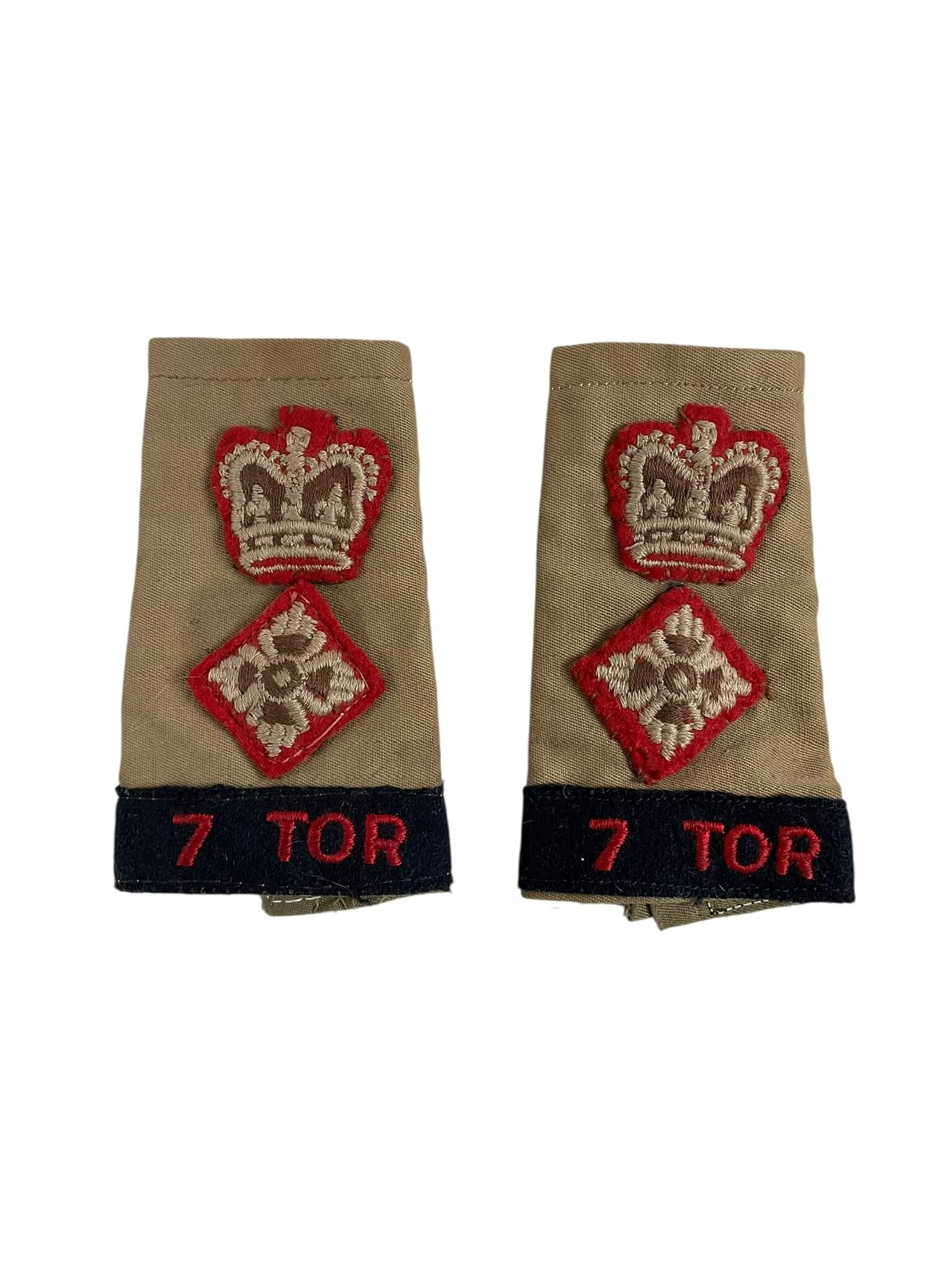 Canadian RCA 7th Toronto Lieutenant Colonel Slip-Ons Rank Insignia Pair Canadian RCA 7th Toronto Lieutenant Colonel Slip-Ons Rank Insignia Pair