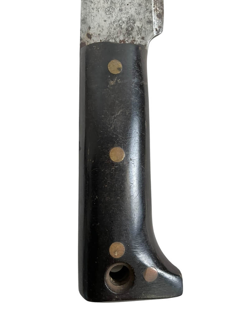 WW2 Canadian Machete Dated 1940 And C Broad Arrow 1943 Dated Leather Scabbard WW2 Canadian Machete Dated 1940 And C Broad Arrow 1943 Dated Leather Scabbard