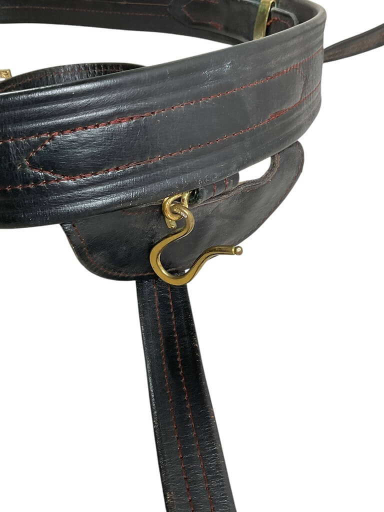 WW2 US USN Navy Leather Officers Sword Belt Size 40 WW2 US USN Navy Leather Officers Sword Belt Size 40