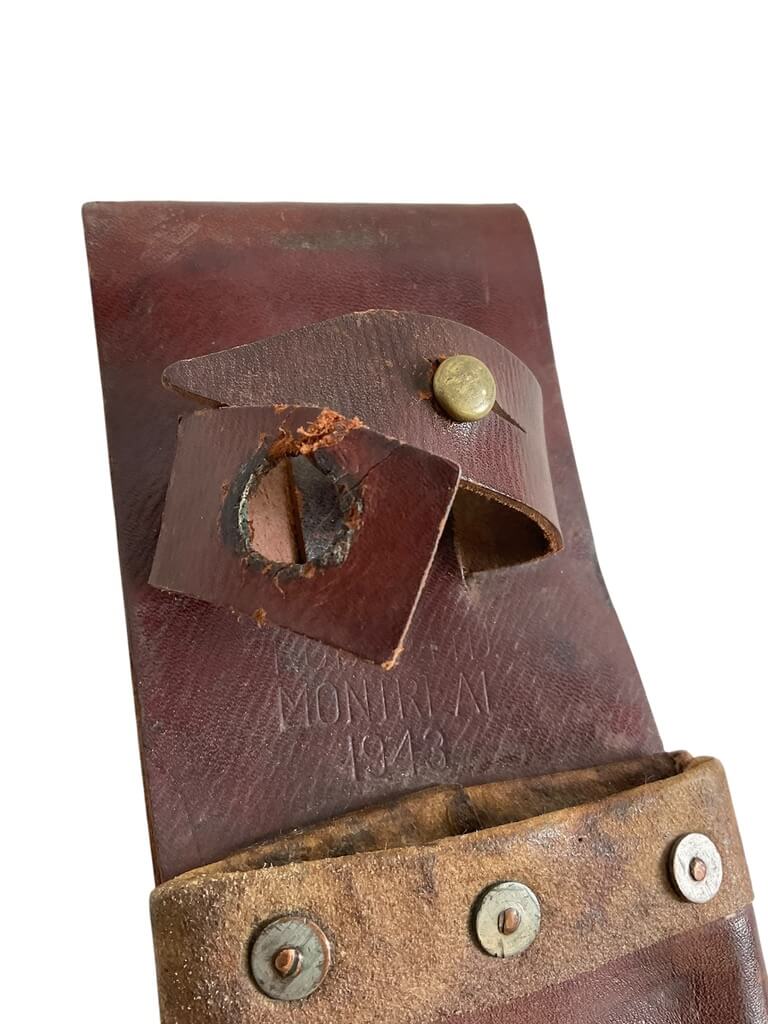 WW2 Canadian Machete Dated 1940 And C Broad Arrow 1943 Dated Leather Scabbard WW2 Canadian Machete Dated 1940 And C Broad Arrow 1943 Dated Leather Scabbard