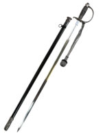 WW2 German Police Sword With Scabbard and Knot