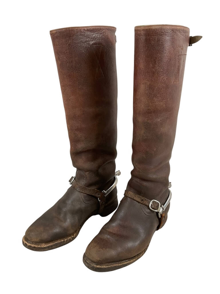 WW1 Canadian CEF Army Veterinary Corps Officers Boots With Spurs WW1 Canadian CEF Army Veterinary Corps Officers Boots With Spurs