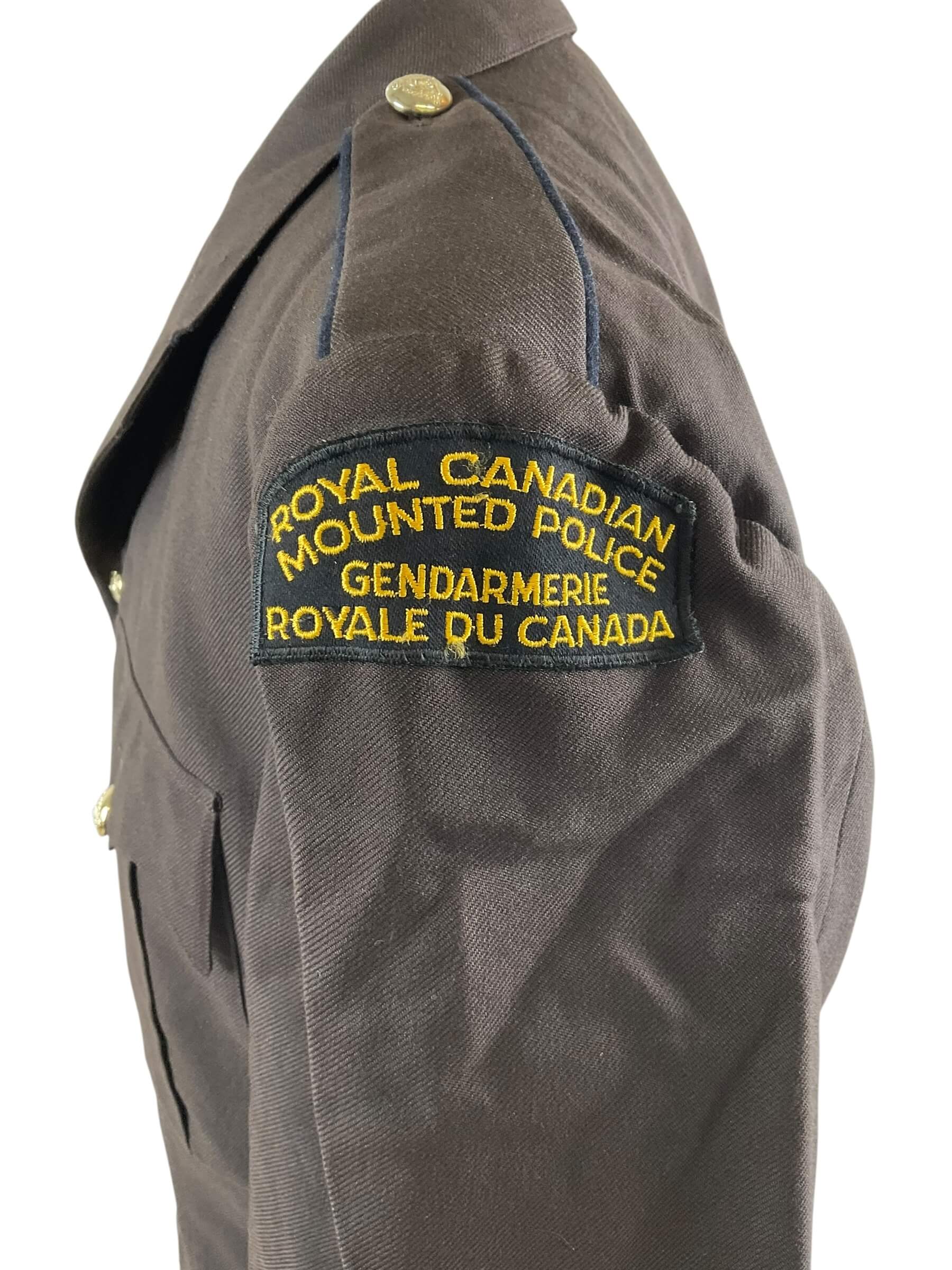 Royal Canadian Mounted Police RCMP Brown Service Dress Jacket Constable Rank Royal Canadian Mounted Police RCMP Brown Service Dress Jacket Constable Rank