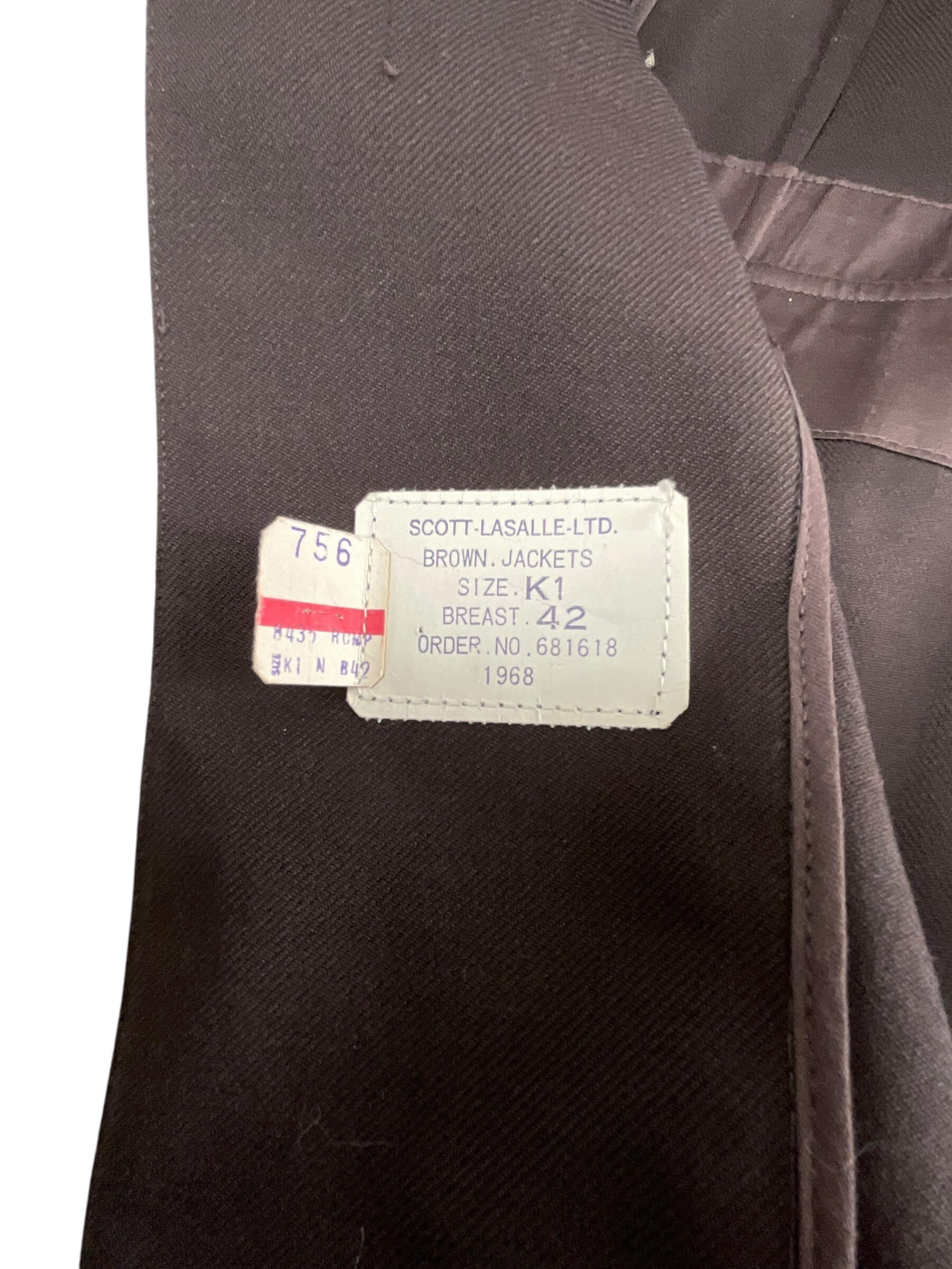 Royal Canadian Mounted Police RCMP Brown Service Dress Jacket Constable Rank Royal Canadian Mounted Police RCMP Brown Service Dress Jacket Constable Rank