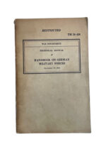 WW2 US War Department Technical Manual Handbook on German Military Forces Used Softcover Reference Book