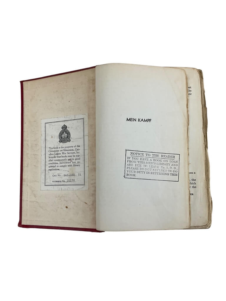WW2 German Mein Kampf In English Used Hardcover Reference Book WW2 German Mein Kampf In English Used Hardcover Reference Book