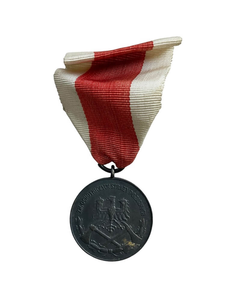Poland Polish For the Merit of Firefighting Full Size Medal Poland Polish For the Merit of Firefighting Full Size Medal