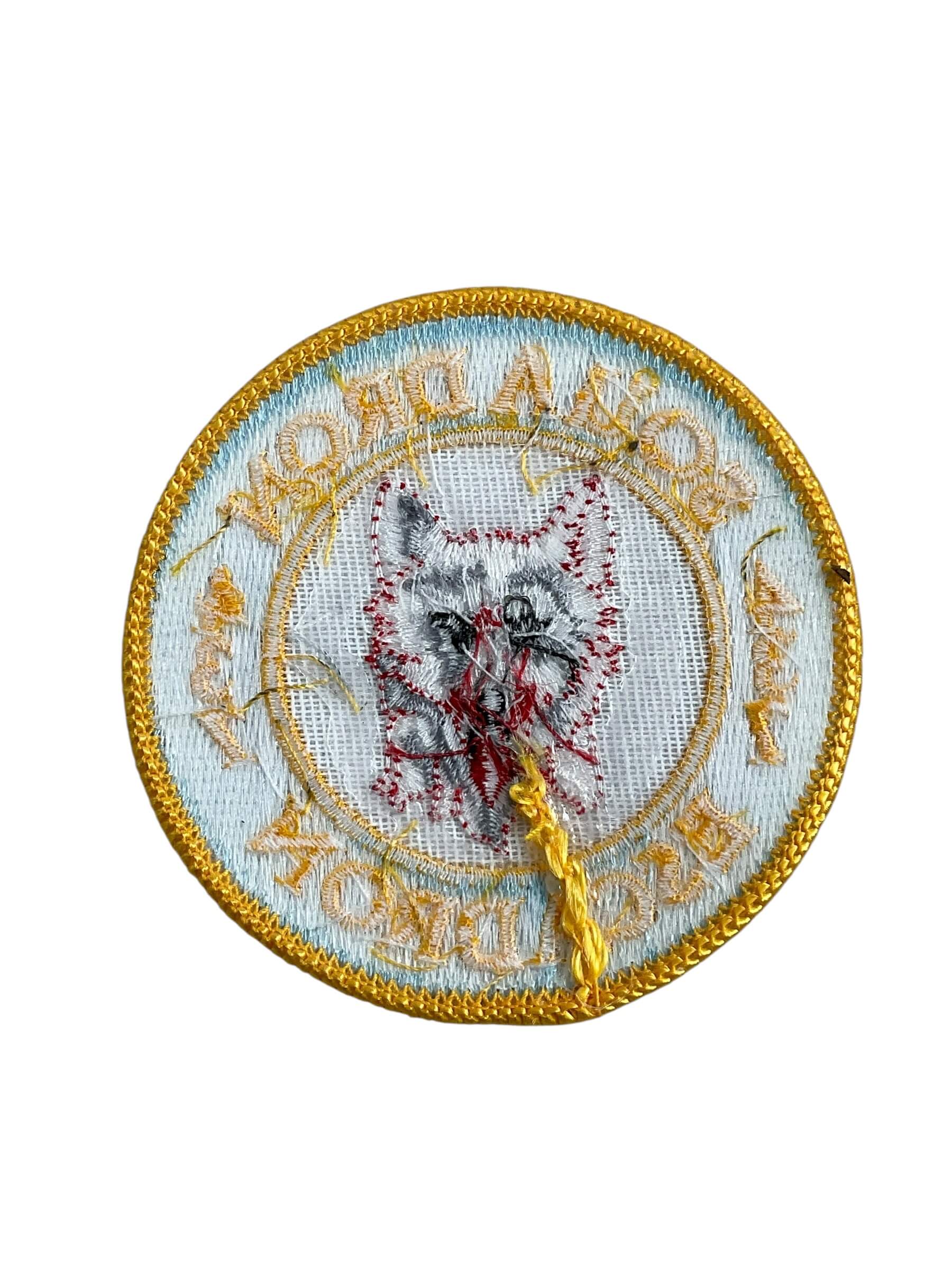 RCAF CAF Canadian 437 Husky Squadron Colour Crest Patch RCAF CAF Canadian 437 Husky Squadron Colour Crest Patch