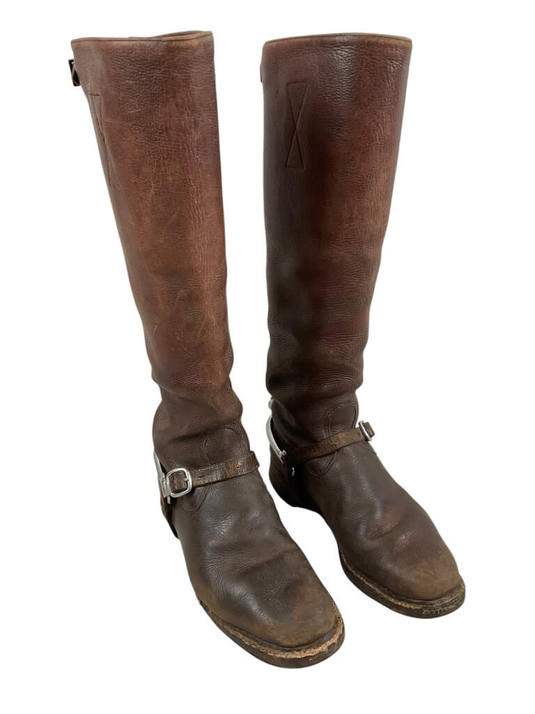 WW1 Canadian CEF Army Veterinary Corps Officers Boots With Spurs WW1 Canadian CEF Army Veterinary Corps Officers Boots With Spurs