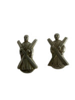 WW1 British Canadian Black Watch Collars Insignia Pair