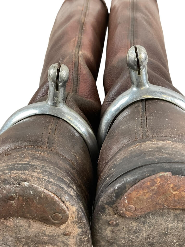 WW1 Canadian CEF Army Veterinary Corps Officers Boots With Spurs WW1 Canadian CEF Army Veterinary Corps Officers Boots With Spurs