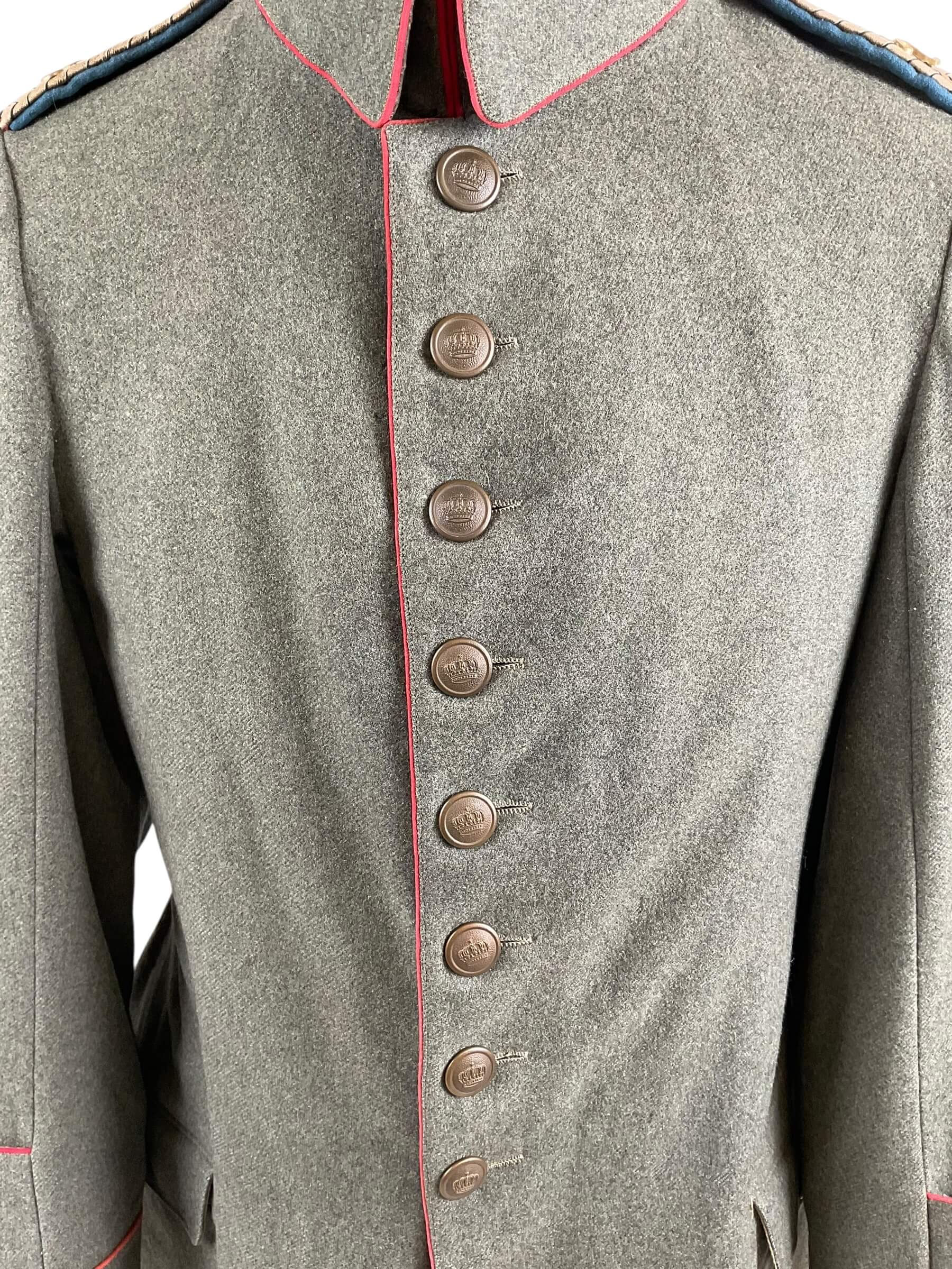 WW1 Imperial German Prussian 23rd Infantry Regiment Officers Feldgrau Tunic WW1 Imperial German Prussian 23rd Infantry Regiment Officers Feldgrau Tunic
