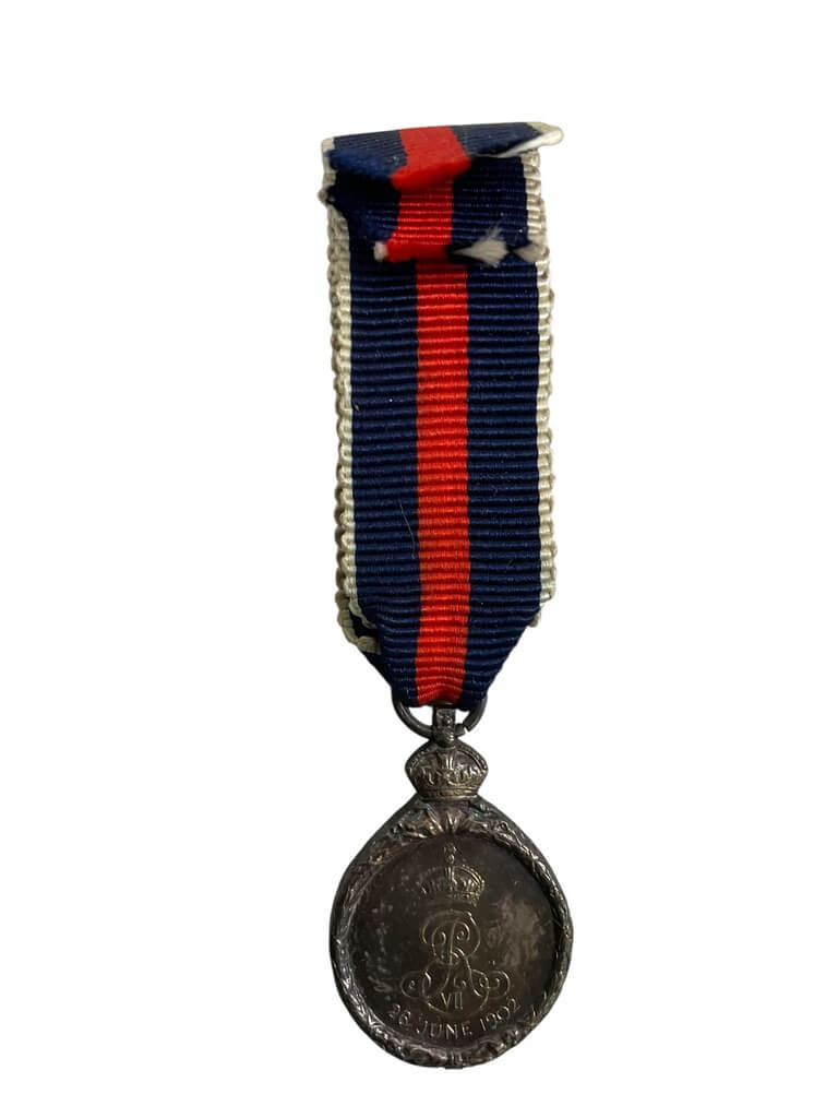 British 1902 Coronation Miniature Medal Vintage British 1902 Coronation Miniature Medal Vintage