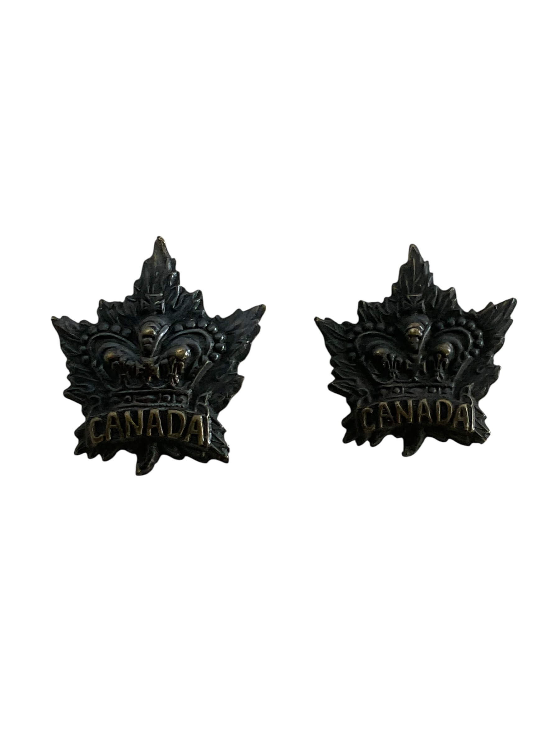 Canadian Boer War Collars Insignia Pair Canadian Boer War Collars Insignia Pair