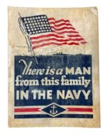 WW2 US USN Navy Home Front Poster 10" X 7 1/2" WW2 US USN Navy Home Front Poster 10" X 7 1/2"