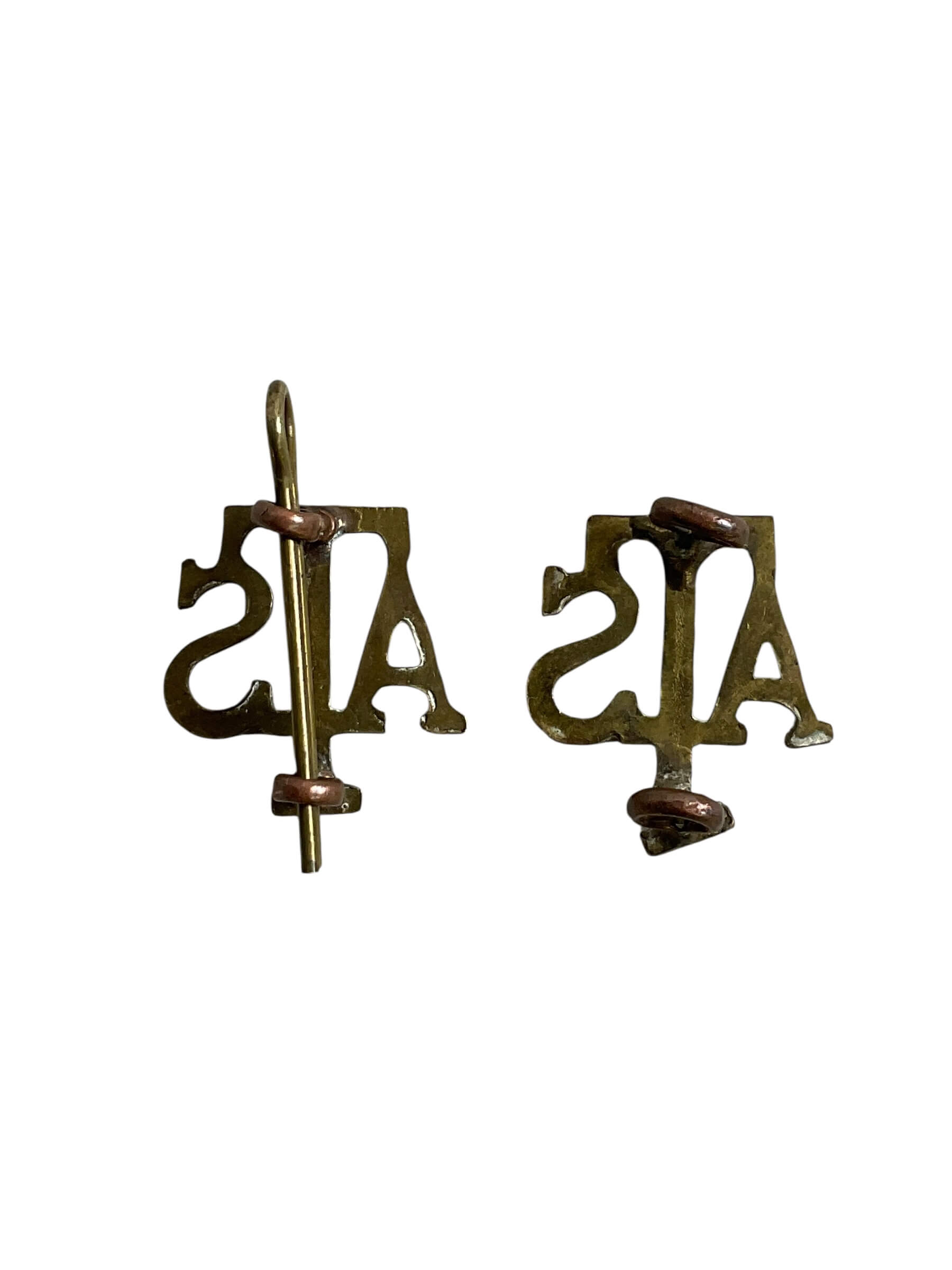 WW2 British Auxiliary Transport Service Collars Insignia Pair WW2 British Auxiliary Transport Service Collars Insignia Pair