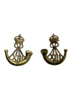 WW2 Canadian Royal Hamilton Light Infantry Collars Insignia Pair