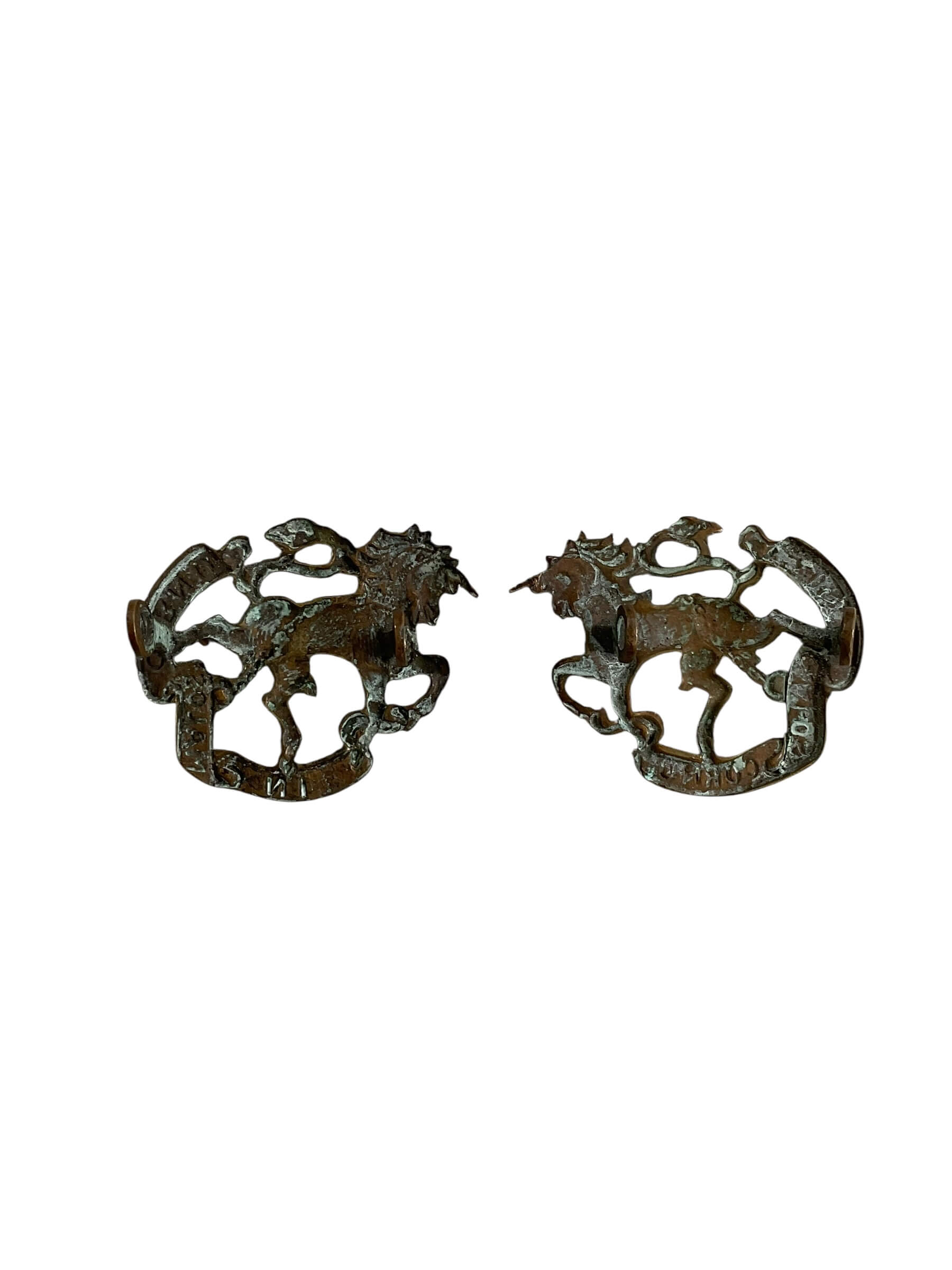 Canadian Mississauga Horse Collars Insignia Pair Canadian Mississauga Horse Collars Insignia Pair