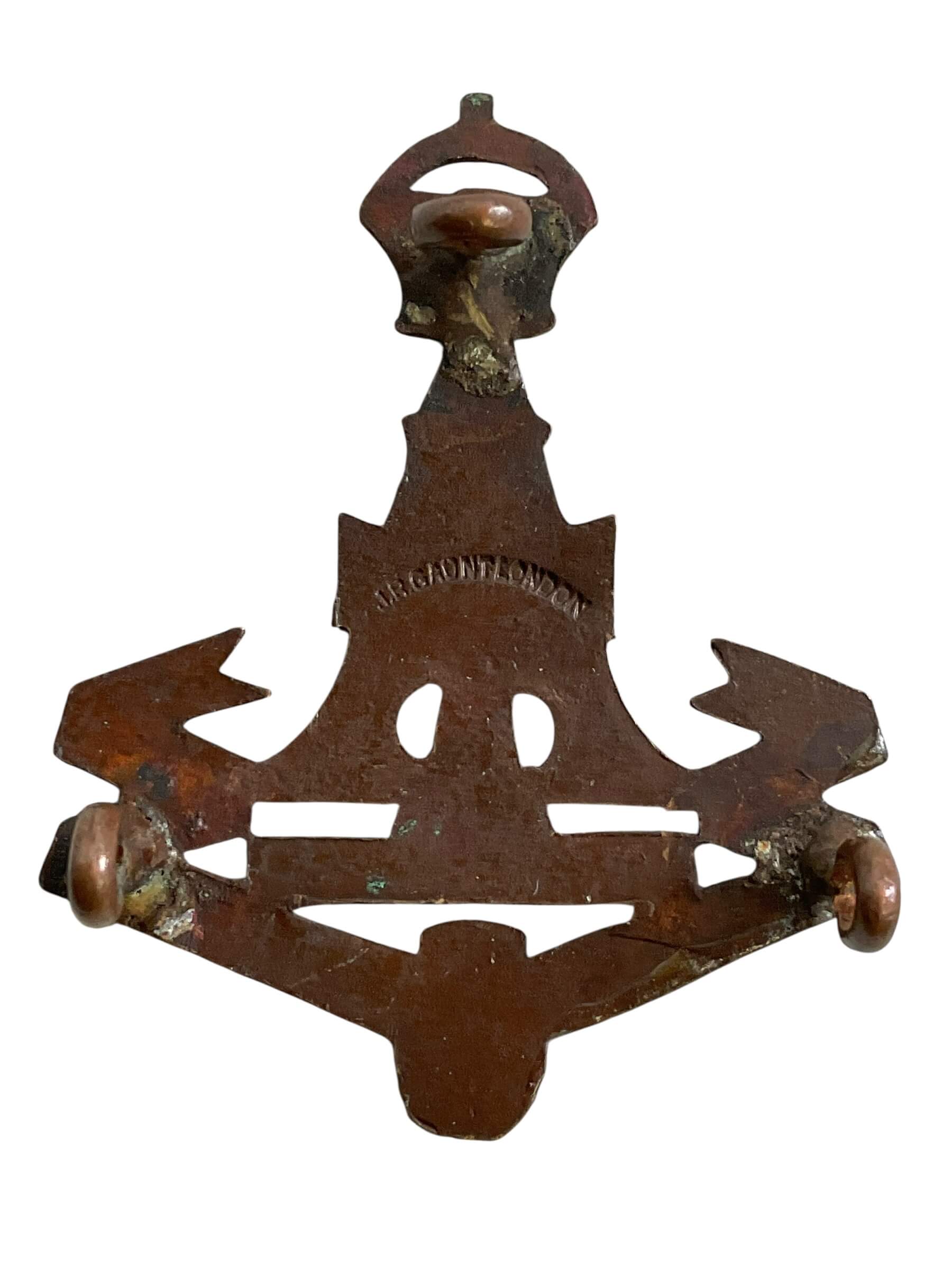 WW2 British Yorkshire Regiment Green Howards Officers Service Dress Cap Badge WW2 British Yorkshire Regiment Green Howards Officers Service Dress Cap Badge