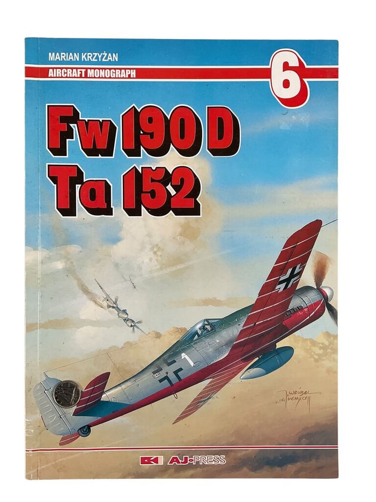 WW2 German Luftwaffe Fw 190 D Ta 152 Aircraft Monograph No 6 Used Softcover Reference Book WW2 German Luftwaffe Fw 190 D Ta 152 Aircraft Monograph No 6 Used Softcover Reference Book