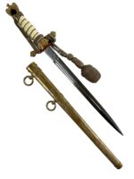 WW2 German Kriegsmarine Dagger With Knot Plain Blade Maker WKC