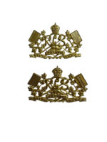 WW2 Royal Canadian Corps of Signals Collars Insignia Pair WW2 Royal Canadian Corps of Signals Collars Insignia Pair