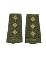 Canadian Provost Corps Captain Slip-Ons Rank Insignia Pair