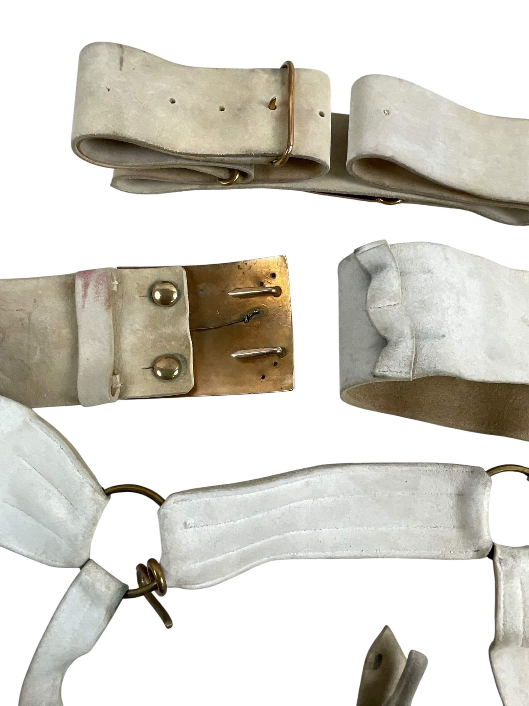 Canadian 48th Highlanders of Canada Officers Buff Leather Cross Belt and Buckle Canadian 48th Highlanders of Canada Officers Buff Leather Cross Belt and Buckle