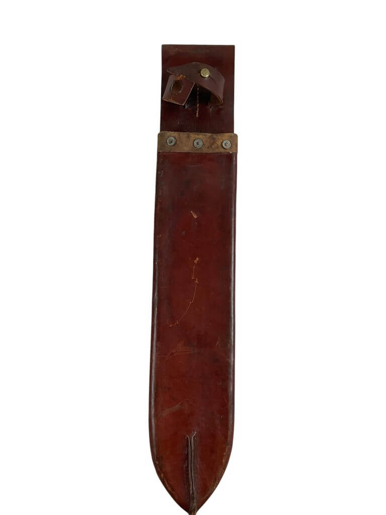 WW2 Canadian Machete Dated 1940 And C Broad Arrow 1943 Dated Leather Scabbard WW2 Canadian Machete Dated 1940 And C Broad Arrow 1943 Dated Leather Scabbard