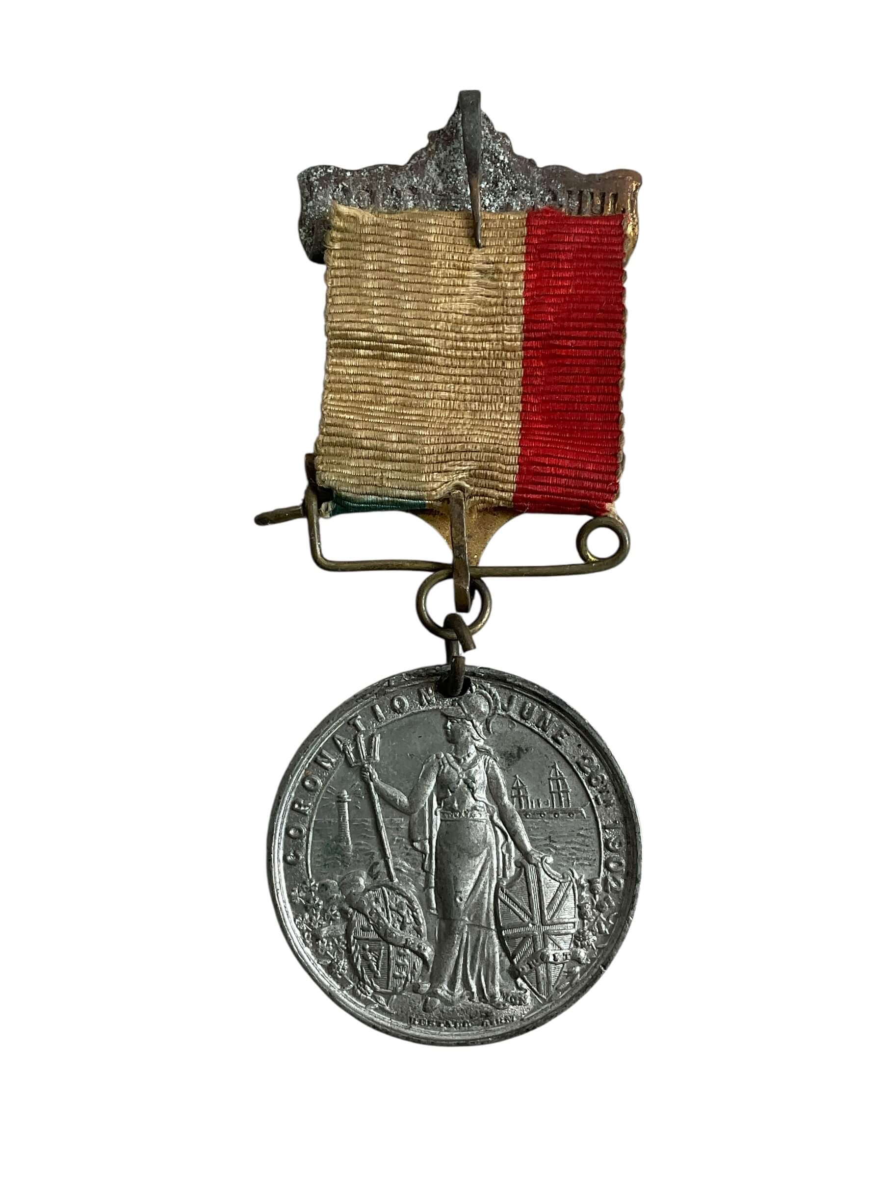 British Edward the 7th Coronation Full Size Medal British Edward the 7th Coronation Full Size Medal