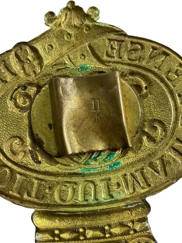 British Victorian Grenadier Guards Valise Pouch Badge British Victorian Grenadier Guards Valise Pouch Badge