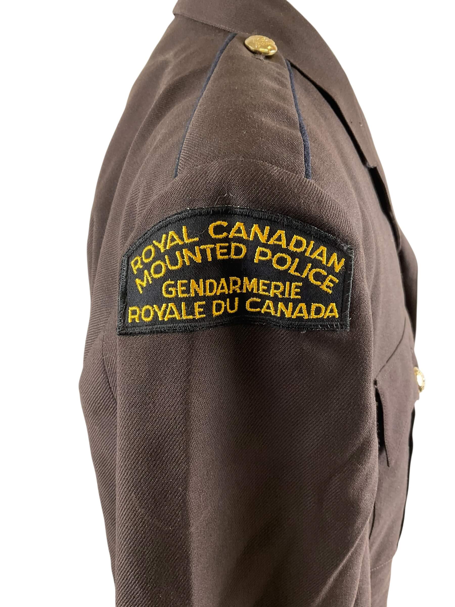 Royal Canadian Mounted Police RCMP Brown Service Dress Jacket Constable Rank Royal Canadian Mounted Police RCMP Brown Service Dress Jacket Constable Rank