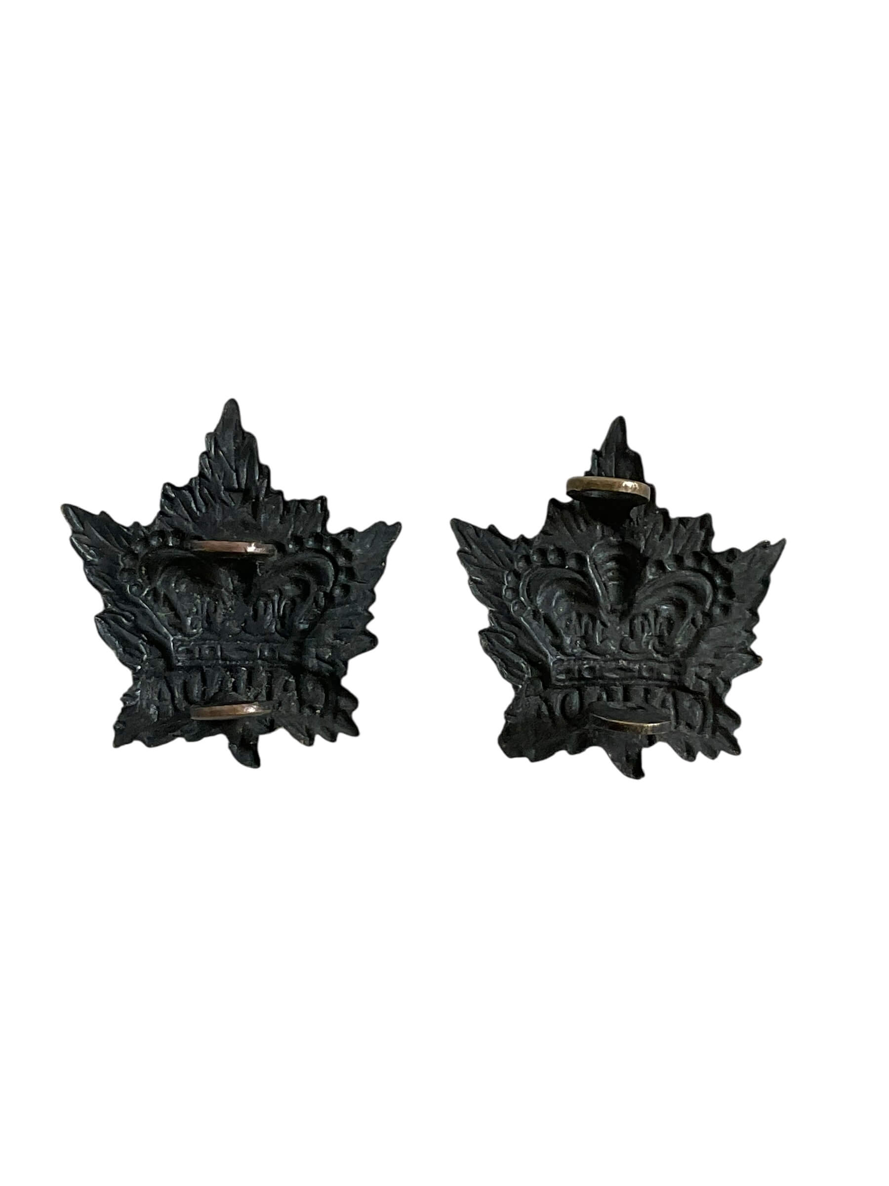 Canadian Boer War Collars Insignia Pair Canadian Boer War Collars Insignia Pair