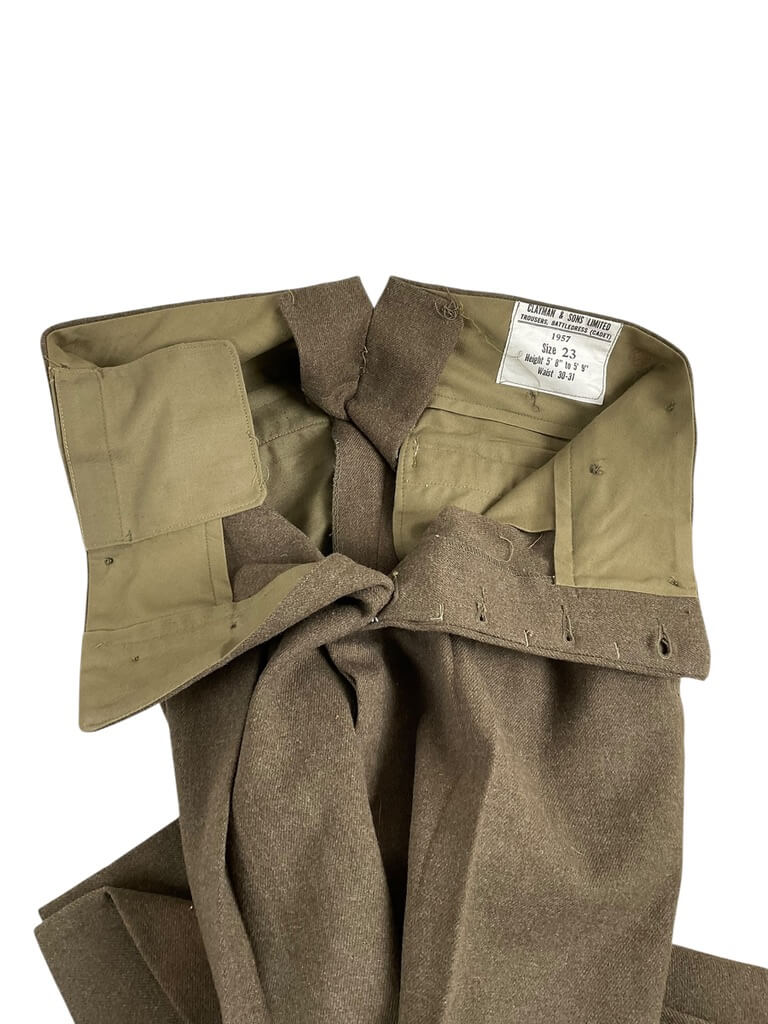 Canadian Army Cadet Battledress Trousers Size 23 Dated 1957 Canadian Army Cadet Battledress Trousers Size 23 Dated 1957