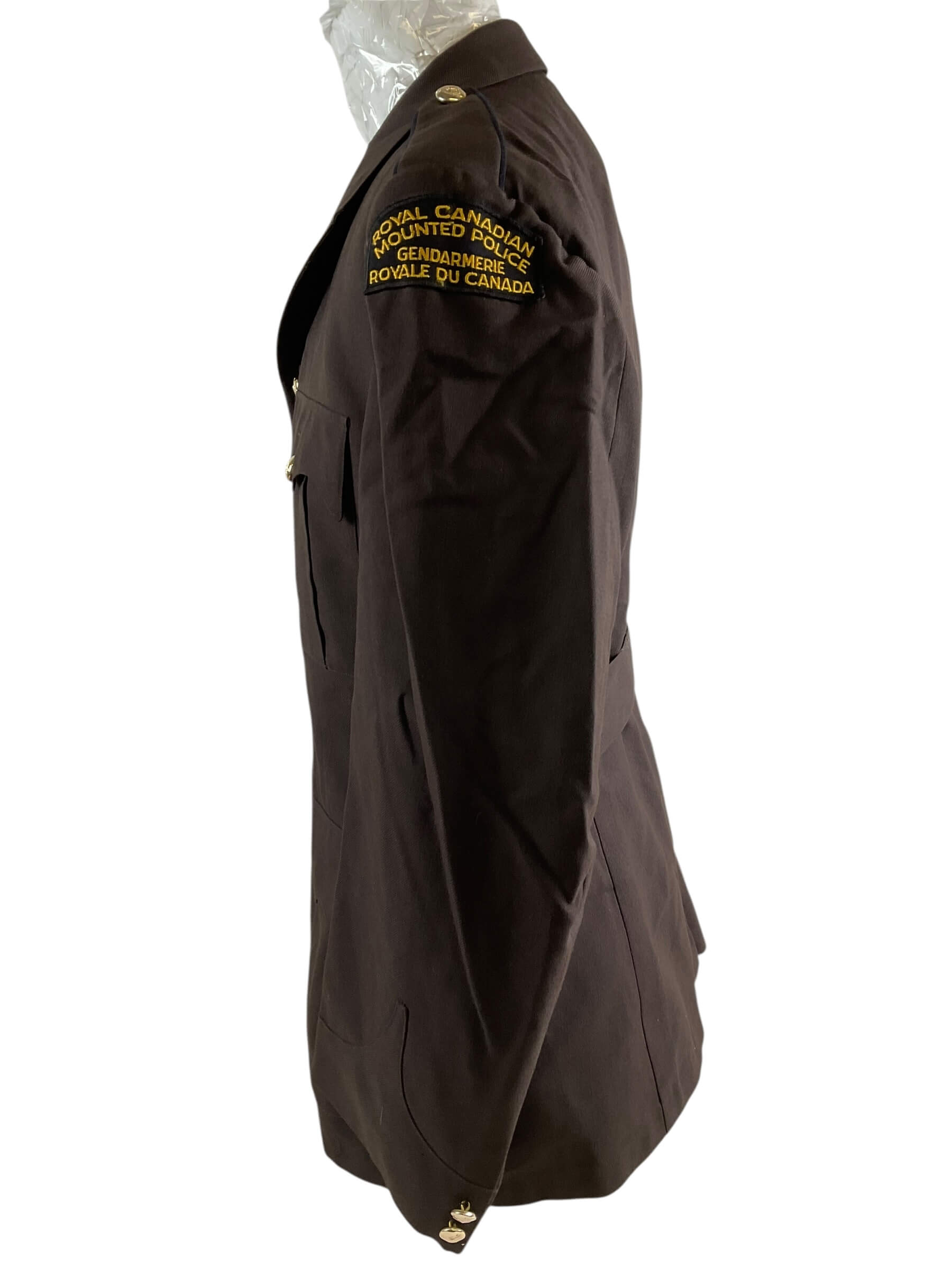 Royal Canadian Mounted Police RCMP Brown Service Dress Jacket Constable Rank Royal Canadian Mounted Police RCMP Brown Service Dress Jacket Constable Rank