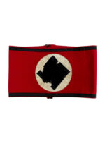 WW2 German Allgemeine SS Wool Armband With Multi Piece Rayon Construction – RZM SS Tag