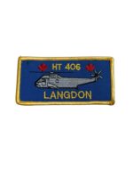 Canadian RCAF HT 406 Name Tag Squadron Patch Vintage