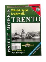 WW2 Italian Navy Heavy Cruiser TRENTO 1942 Profile Morskie No 80 POLISH TEXT Used Softcover Reference Book