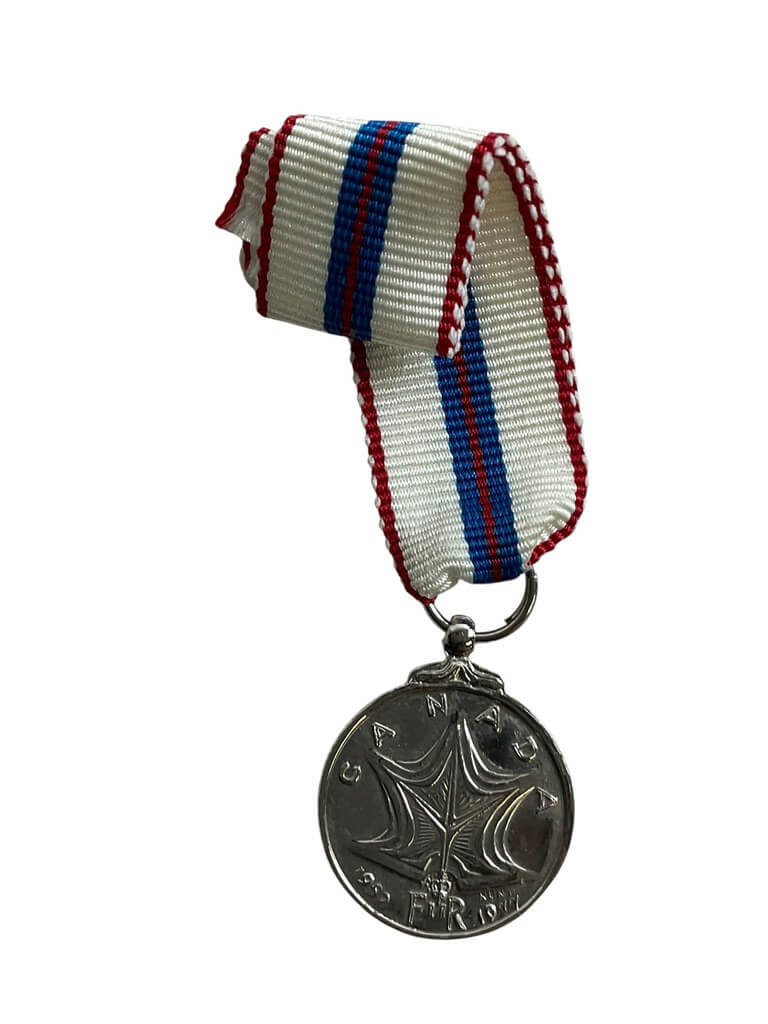 Canadian Queen's Silver Jubilee Miniature Medal Canadian Queen's Silver Jubilee Miniature Medal
