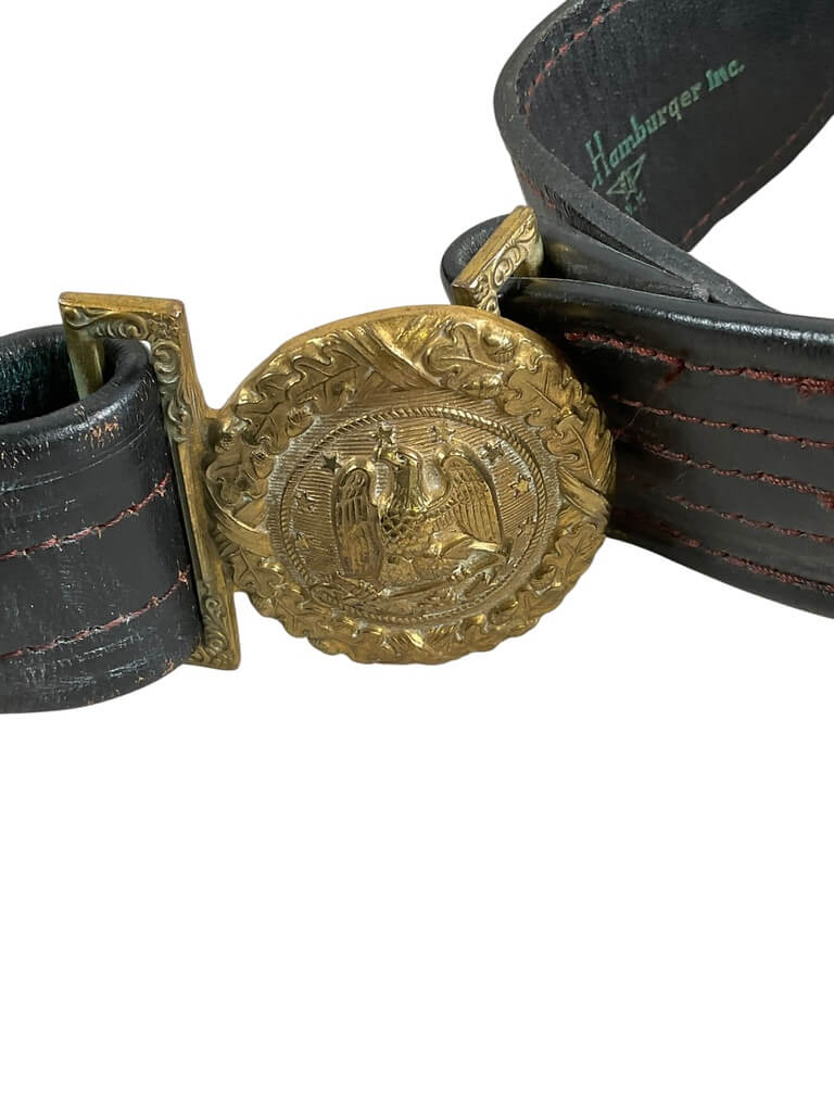 WW2 US USN Navy Leather Officers Sword Belt Size 40 WW2 US USN Navy Leather Officers Sword Belt Size 40