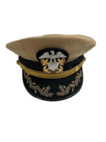 WW2 US USN Navy Officers Commander Named Peak Cap Hat Fighter Pilot
