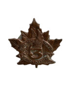 WW1 Canadian CEF 3rd Division Cyclist Collar Insignia Single