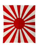 WW2 Imperial Japanese Army Cotton Battle Flag Rising Sun 32" X 28"