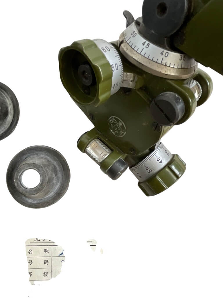 Chinese Army Mortar Sight In Box With Contents Chinese Army Mortar Sight In Box With Contents