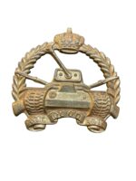 Belgian Belgium Army Tank Corp Cap Badge