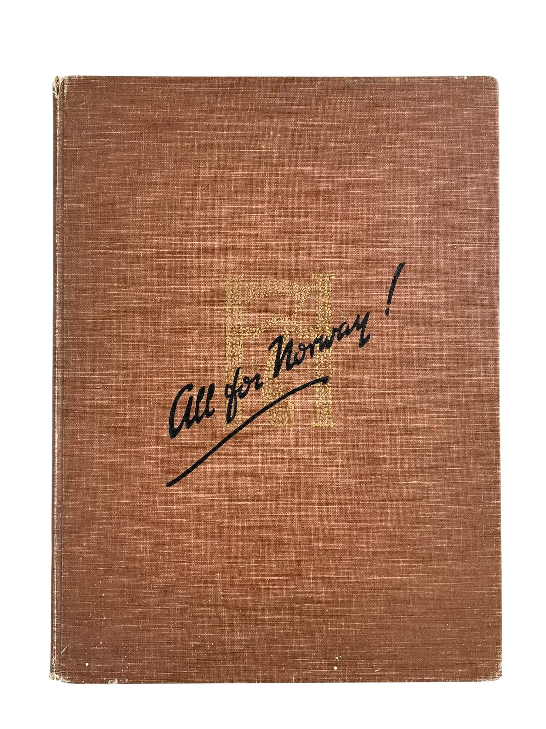 WW2 Norwegian All For Norway! Commemorative HM King Haakon's 70th Birthday Used Hardcover Reference Book WW2 Norwegian All For Norway! Commemorative HM King Haakon's 70th Birthday Used Hardcover Reference Book