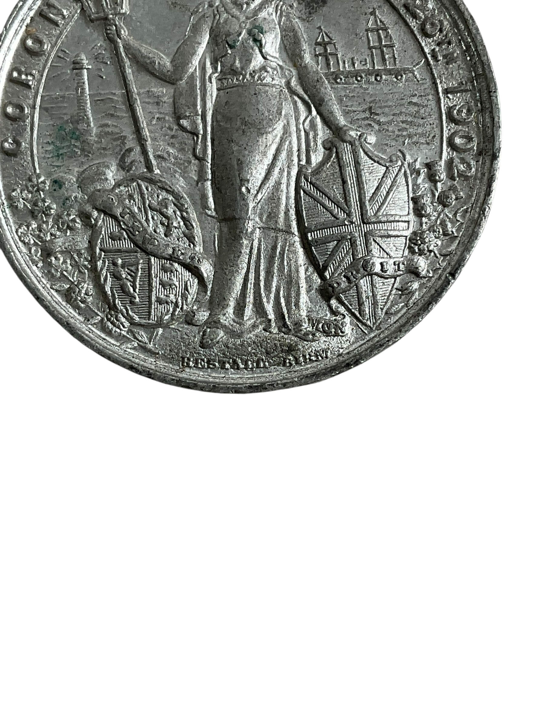 British Edward the 7th Coronation Full Size Medal British Edward the 7th Coronation Full Size Medal