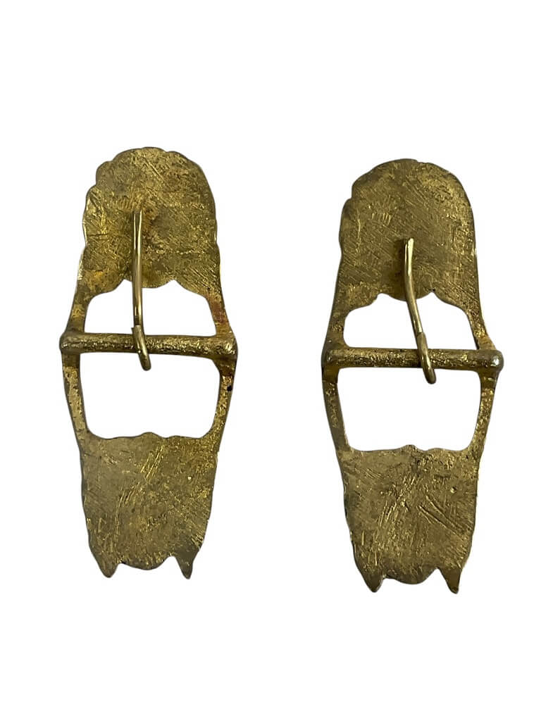 British Officers Sword Sling Lionhead Bosses Pair British Officers Sword Sling Lionhead Bosses Pair