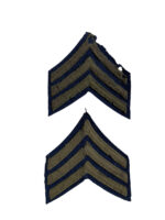 WW2 US Army Sergeant Rank Insignia Pair 2