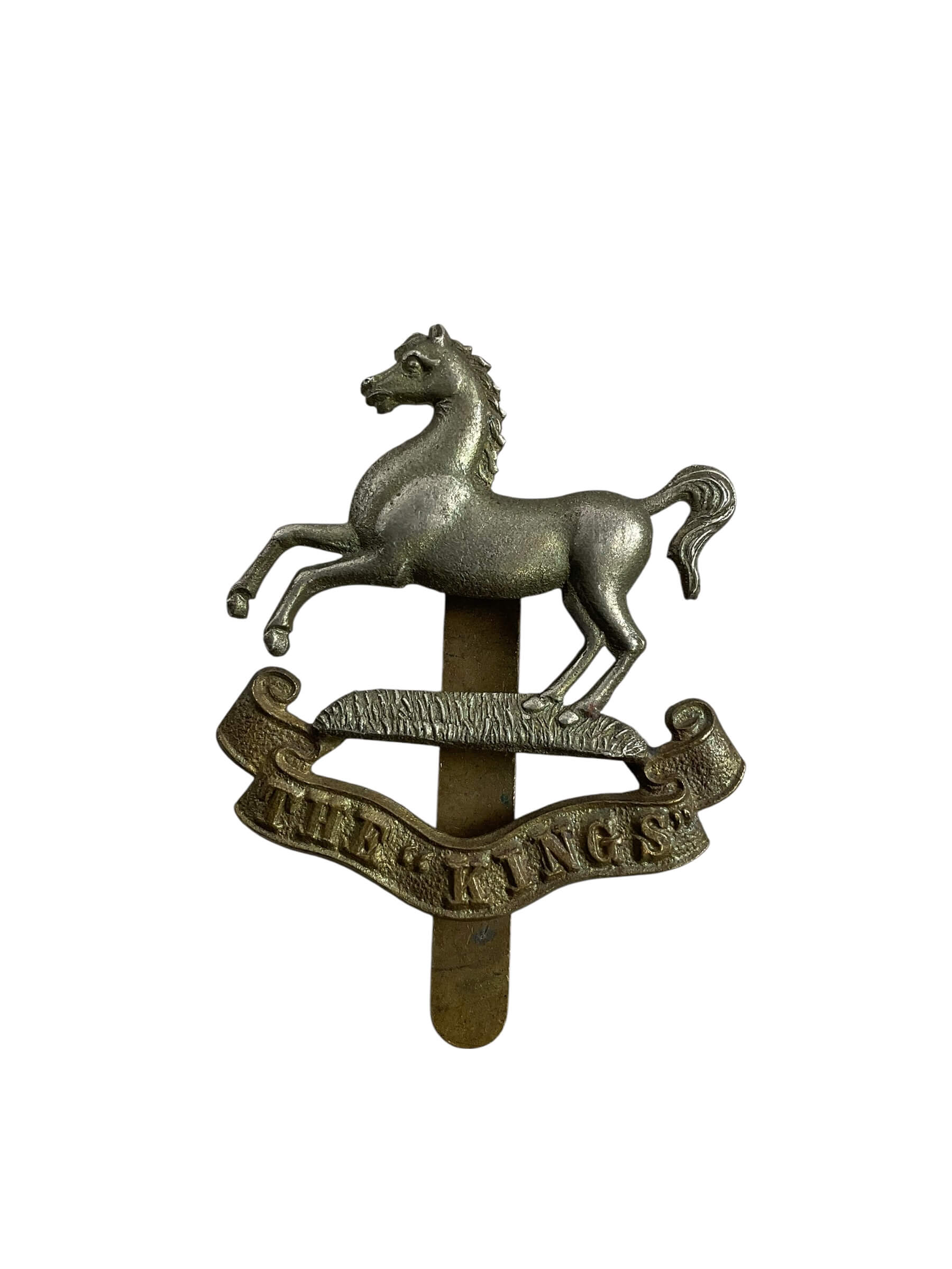 WW2 British The Kings Regiment Cap Badge WW2 British The Kings Regiment Cap Badge